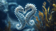 © Nakula - Two seahorses form a heart shape