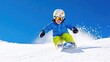 © Giman - Child Skiing Down Sunny Slope