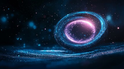 Wall Mural - futuristic cosmic vortex in deep space