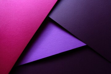 Aufkleber - Abstract design in varied shades of pink purple and deep purple elegant paper layers background