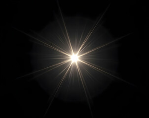Wall Mural - radiant light burst emanating from a central point, casting luminous rays across a deep space, highl