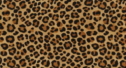 seamless leopard print pattern background texture design surface covering warm brown and black roset