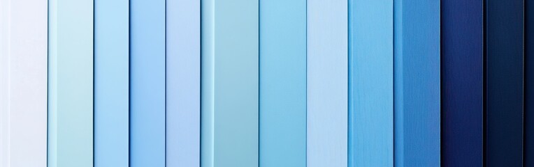 Fototapete - Harmonious Arrangement of Pastel Blue Gradient Rectangles - Abstract Geometric Design in Soft and Calming Tones