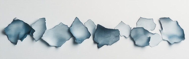 Aufkleber - Abstract Gradient Composition of Light Blue Pencil Strokes on White Background