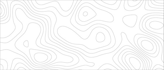 Leinwandbilder - Abstract Topographic map background geographic line. Minimalist, monochrome topographic contour map design with thin, organic, flowing elevation lines. Data visualization, and geographic design