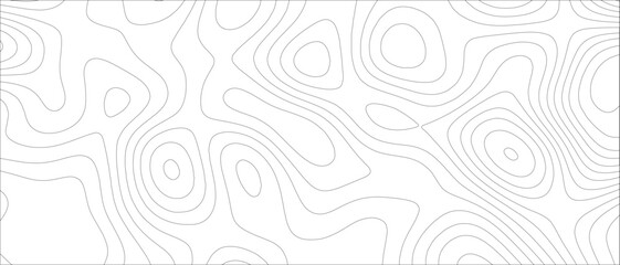 Leinwandbilder - Abstract Topographic map background geographic line. Minimalist, monochrome topographic contour map design with thin, organic, flowing elevation lines. Data visualization, and geographic design