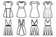 © Rony - midi dress line art beauty abstract female figure