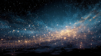 Wall Mural - way galaxy, cosmic dust, night sky, stars, space close up face of beautiful young woman covering par