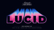 © text - Lucid text, editable text effect.