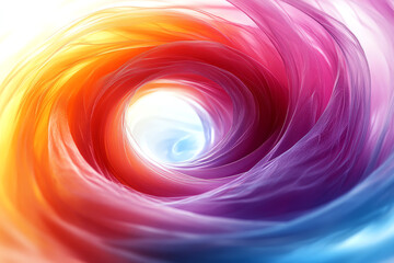 Aufkleber - A vibrant swirl of colors resembling a whirlpool, blending shades of orange, pink, and blue. Perfect for abstract art and design.