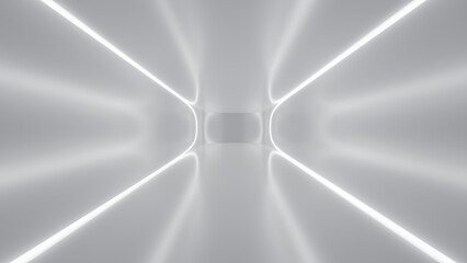 Wall Mural - abstract futuristic empty floor and room sci-fi corridor with light for showcase,room,interior,displ