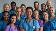 © babangpedia - Smiling nurses A diverse group exudes confidence and competence in a healthcare setting