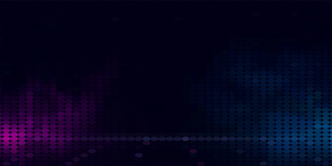 Wall Mural - Dark red purple blue color Light Abstract pixels Technology background for computer graphic website internet. circuit board. text box. Mosaic, table