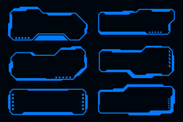 Wall Mural - frame technology futuristic interface ui element