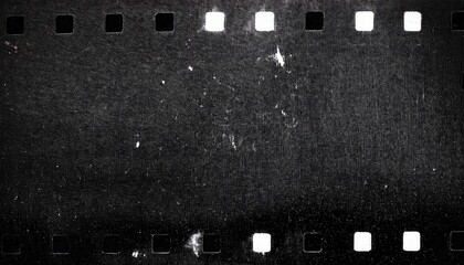 Aufkleber - grunge film strip texture with dust and scratches for vintage photo effects, retro design, background layering, print layouts, or digital branding

