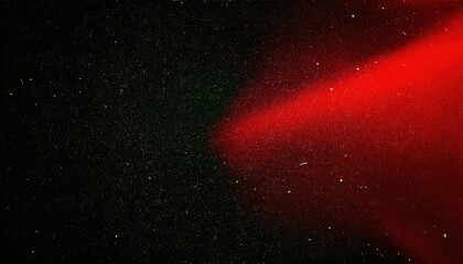 Wall Mural - cosmic red light beam texture with starry particles on black background for web design, branding, di