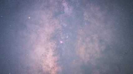 Wall Mural - this timelapse was shot with an 85 mm lens into the milky way core in southern california.