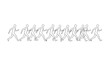 © backstock - Stylized sequence of runners showcasing motion and linearity in minimalistic form