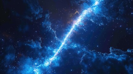 Wall Mural - beautiful cosmic scene showcasing a bright celestial structure in space