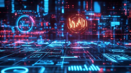 Digital futuristic background