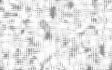 Poster - Abstract grunge halftone background. Retro comic grain pixel texture. Dots cartoon wallpaper. Pop art fading wavy gradient pattern. Vector vanishing gritty backdrop.