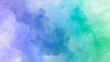 © appl - Purple and blue watercolor painting creating abstract background, Pastel blue purple lilac lavender green turquoise ague teal, yellow, abs background. Digital Illustration with stroke