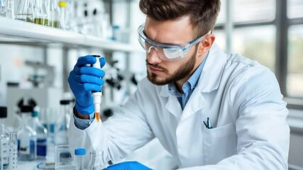 Wall Mural - ai tools for lab data analysis, efficient data processing, futuristic scientific research.