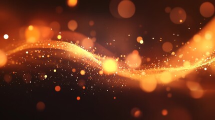 Poster - A close-up of light particles speeding through a void, glowing brightly as they move, capturing the concept of light speed in a scientific and abstract manner