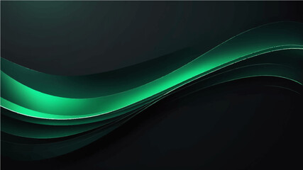 green blurred abstract gradient on black