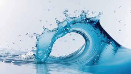 Wall Mural - pure water splash on a white background