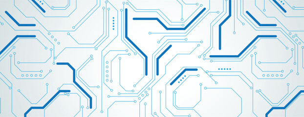 Poster - Circuit abstract background for science and business presentation