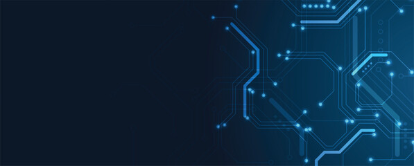 Poster - Circuit abstract background for science and business presentation