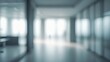 © NeuralNiche - Blurry Office Interior with Bright Lighting and Spacious Hallway