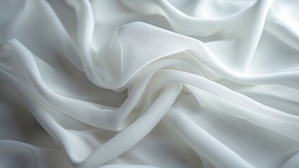 Aufkleber - Elegant white fabric texture background with a luxurious feel