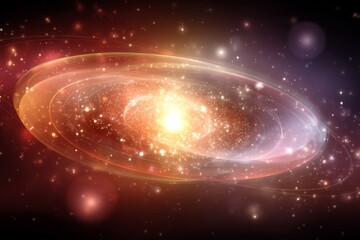 Poster - Exploring the beauty of a vibrant galaxy filled with stars and cosmic dust