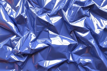 Aufkleber - Textured blue plastic sheet creates an abstract pattern with light reflections showcasing vibrant color and depth
