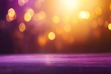Poster - Vibrant sunburst effect illuminates a mauve background, enhanced by subtle lens flares that create a warm, inviting atmosphere with significant copy space available