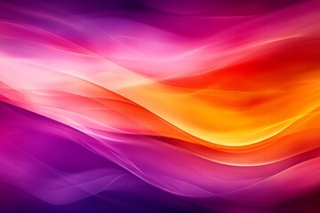 Leinwandbilder - Colorful abstract waves blend in vibrant patterns creating a dynamic visual experience in a digital artwork