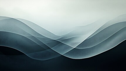 Wall Mural - Abstract Grey Waves Background.