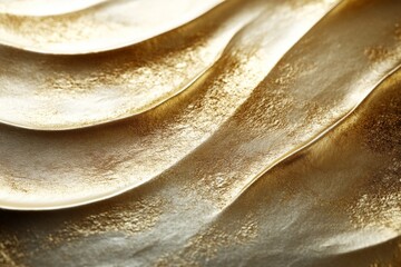 Aufkleber - Elegant gold texture creates a luxurious background with flowing patterns at a close-up view