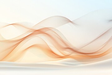 Leinwandbilder - Soft flowing waves of soft colors create a tranquil abstract background in a serene setting