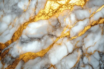 Fototapete - Elegant marble design with golden veins showcasing luxury and sophistication for interior decor