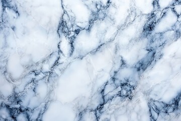 Poster - Marble surface with intricate patterns showcasing blue and white tones in a modern design