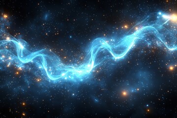 Aufkleber - Swirling cosmic energy in the depths of space illuminated by distant stars