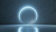 © NAPAARTMAX - Dynamic light portal effect futuristic studio digital art minimal environment eye-level perspective concept of transition and possibility