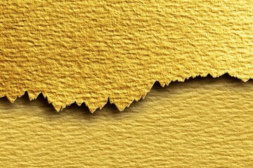 Aufkleber - Textured golden surface with jagged edges showcasing intricate patterns and depth for artistic applications