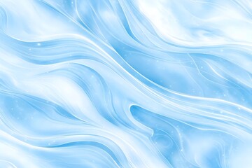 Wall Mural - Abstract light blue swirling waves with subtle sparkle
