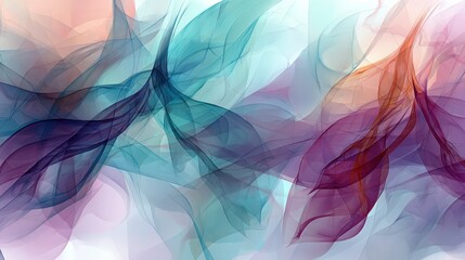 Aufkleber - Dynamic Pastel Fog Animated Lungs With a Peaceful Breathing Effect Creating a Serene Atmosphere