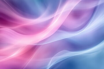 Poster - Swirling colors create a mesmerizing abstract design that captivates the viewer's attention in soft hues of pink and blue