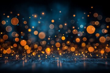 Aufkleber - Colorful bokeh lights create a magical atmosphere for an evening celebration or event